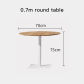 0.7m round table