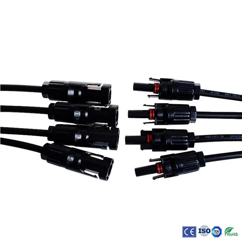 Description Picture 3 of itemPV connector Y type parallel connection solar panel system waterprrof connector Branch Two pieces Solar Cell Connect Plug