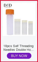 Description Picture 5 of item24pcs Big Eye Self Threading Needles Household Hand Sewing Needle Embroidery Needle & Vintage Needle Case DIY Sewing Tools