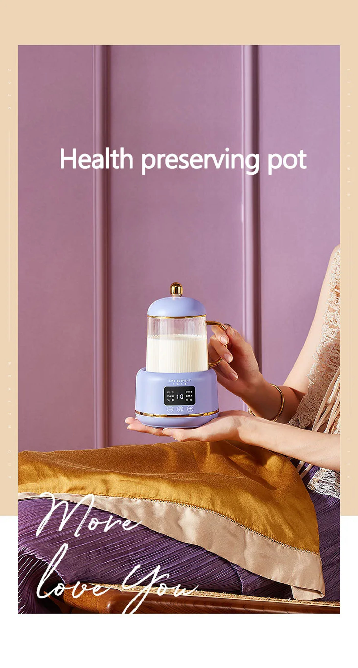 Description Picture 4 of item400ml Electric Kettle Tea Pot Health Preserving Pot Mini Boiled Water Pot Kettle Glass Stew Cup Multifunctional Teapot Office