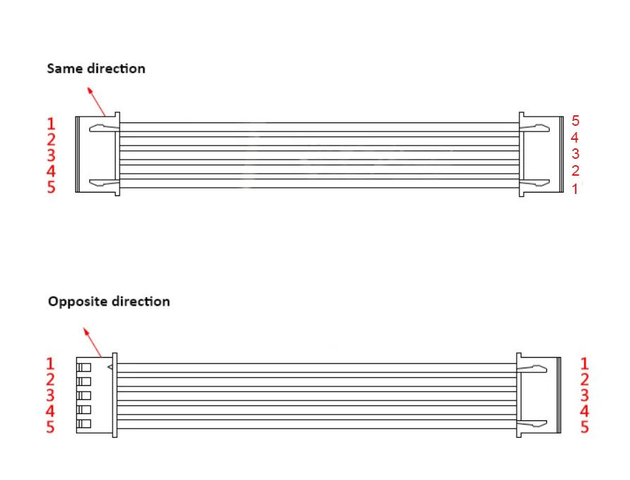 Description Picture 3 of item10pcs 30cm SH JST 1.0mm 4P Same or Reverse Opposite Direction Optional male & male Connector with electronic wire terminal cable