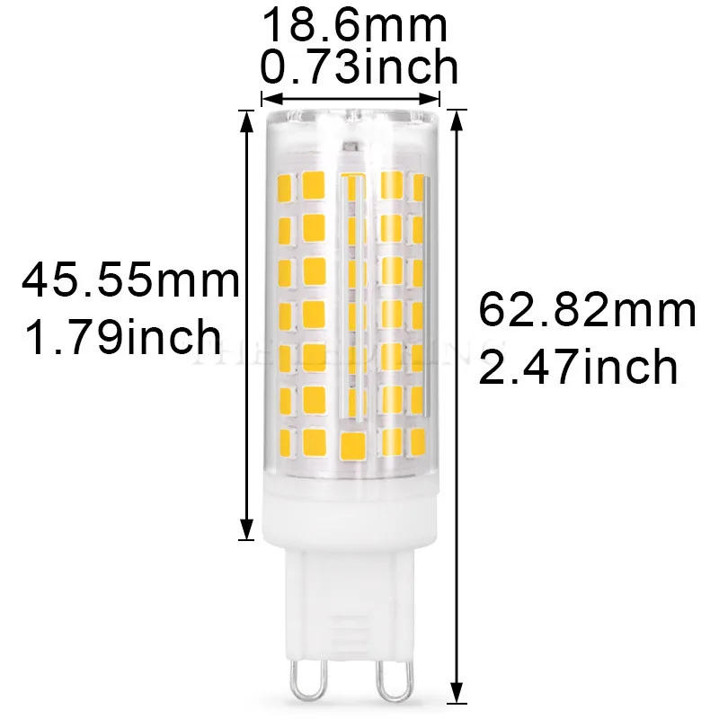 Description Picture 4 of itemLED Bulb G9 LED Lamp 7W 9W 12W 15W AC 220V Light Bulb SMD2835 led Spotlight Chandelier Lighting Halogen Lamp 3000K 4000K 6500K