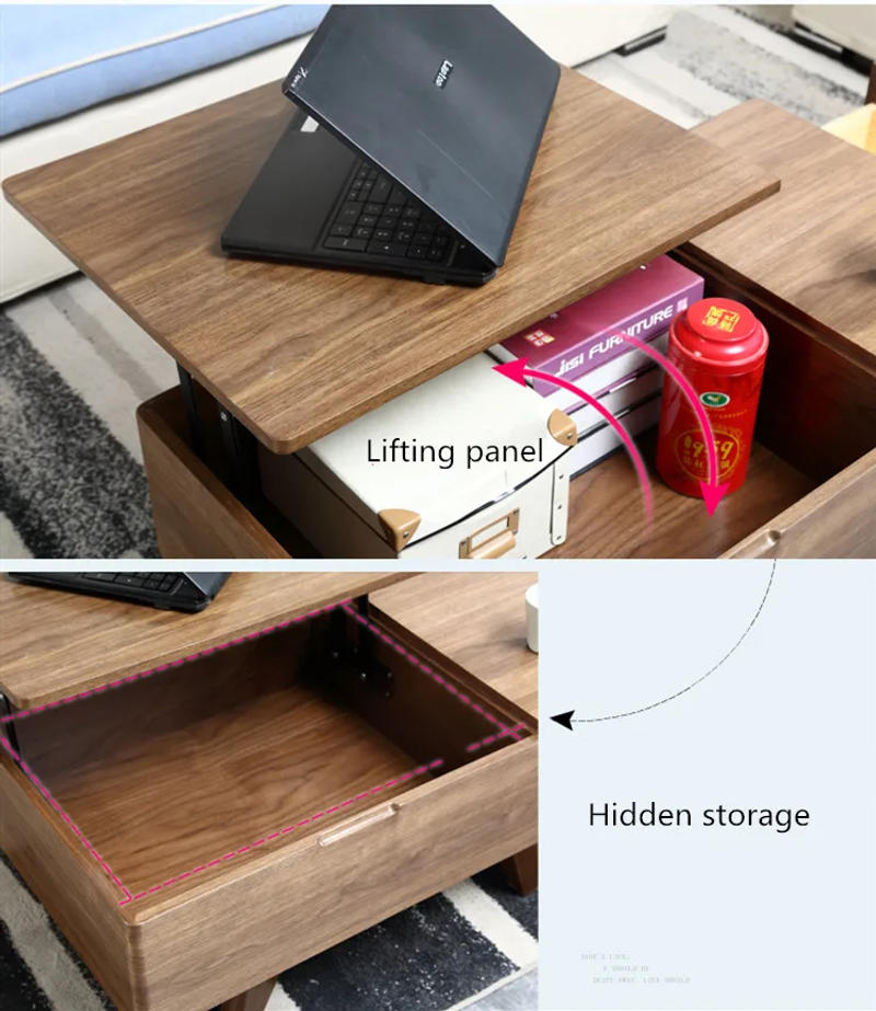 Description Picture 6 of item2pcs Lift Up Top Mechanism Hardware Folding Spring Tea Table Hinge Industrial Furniture Lifting Rack Shelf for Computer Table