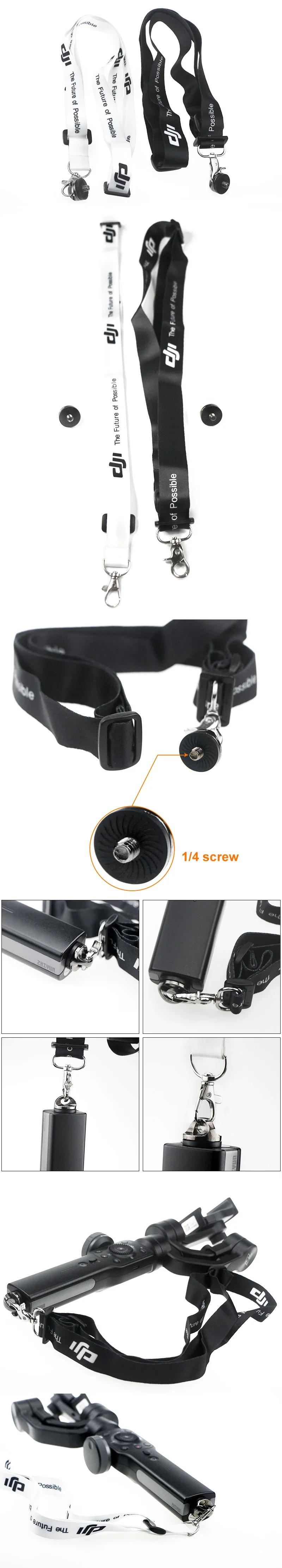 Description Picture 6 of itemAdjustable Lanyard Sling Belt Neck Strap for DJI OM4 OSMO Mobile 3 2 Zhiyun Smooth Q 4 Mijia Feiyu Handheld Gimbal Accessories