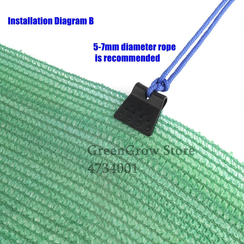 Description Picture 6 of item30~100pcs Sun Shade Net Clips Butterfly Type Greenhouse Film Clip Garden Agriculture Tools Anti-hail Net Hook Instant Grommet