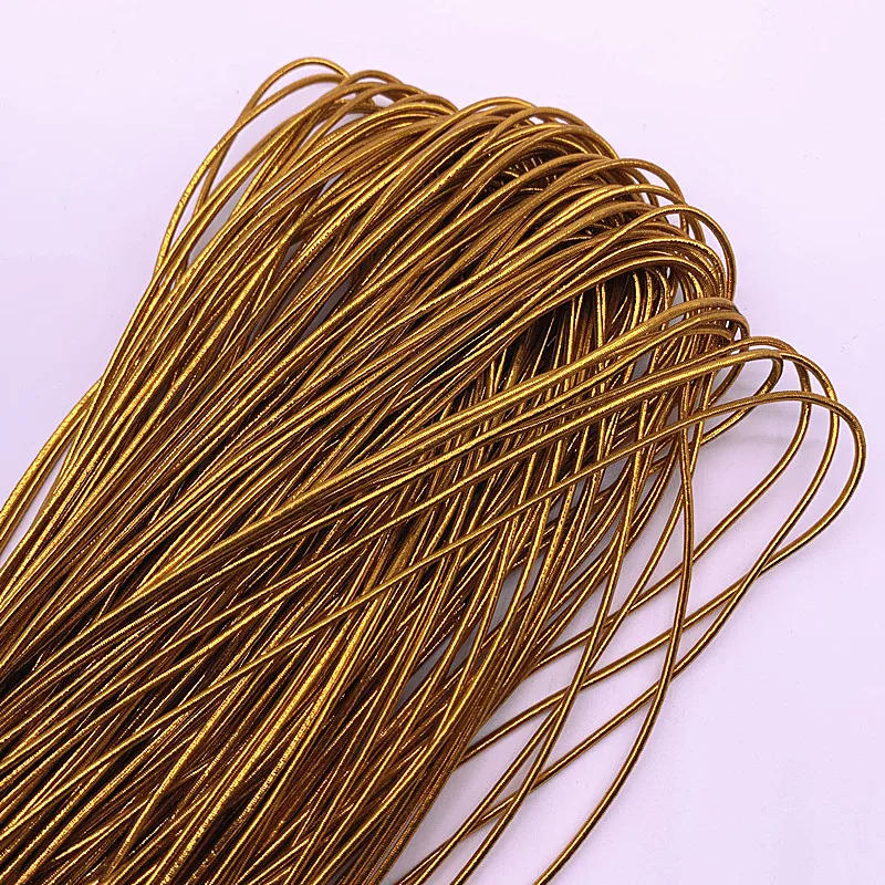 Description Picture 5 of item5 Yards 1.5mm Colourful Round High Elastic Rubber Band Elastic String Label Line Garment Trousers DIY Sewing Accessories