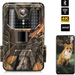 4K  Live Show Stream Trail Camera  30MP WIFI APP Bluetooth Control Hunting Cameras Night Vision Wildlife Photo Traps WIFI900PRO
