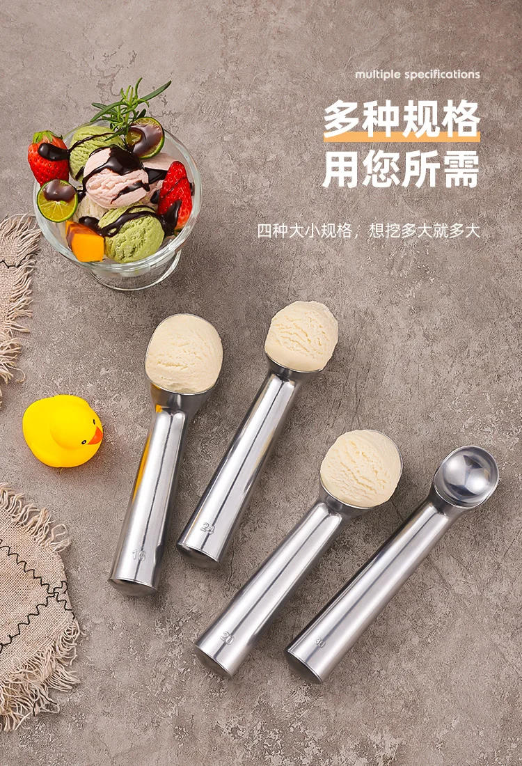 Description Picture 6 of itemAixiangru-Ice Cream Scoop, Aluminum Alloy Ice Ball Maker Scoops, Bubble Tea, House Kitchen Accessories