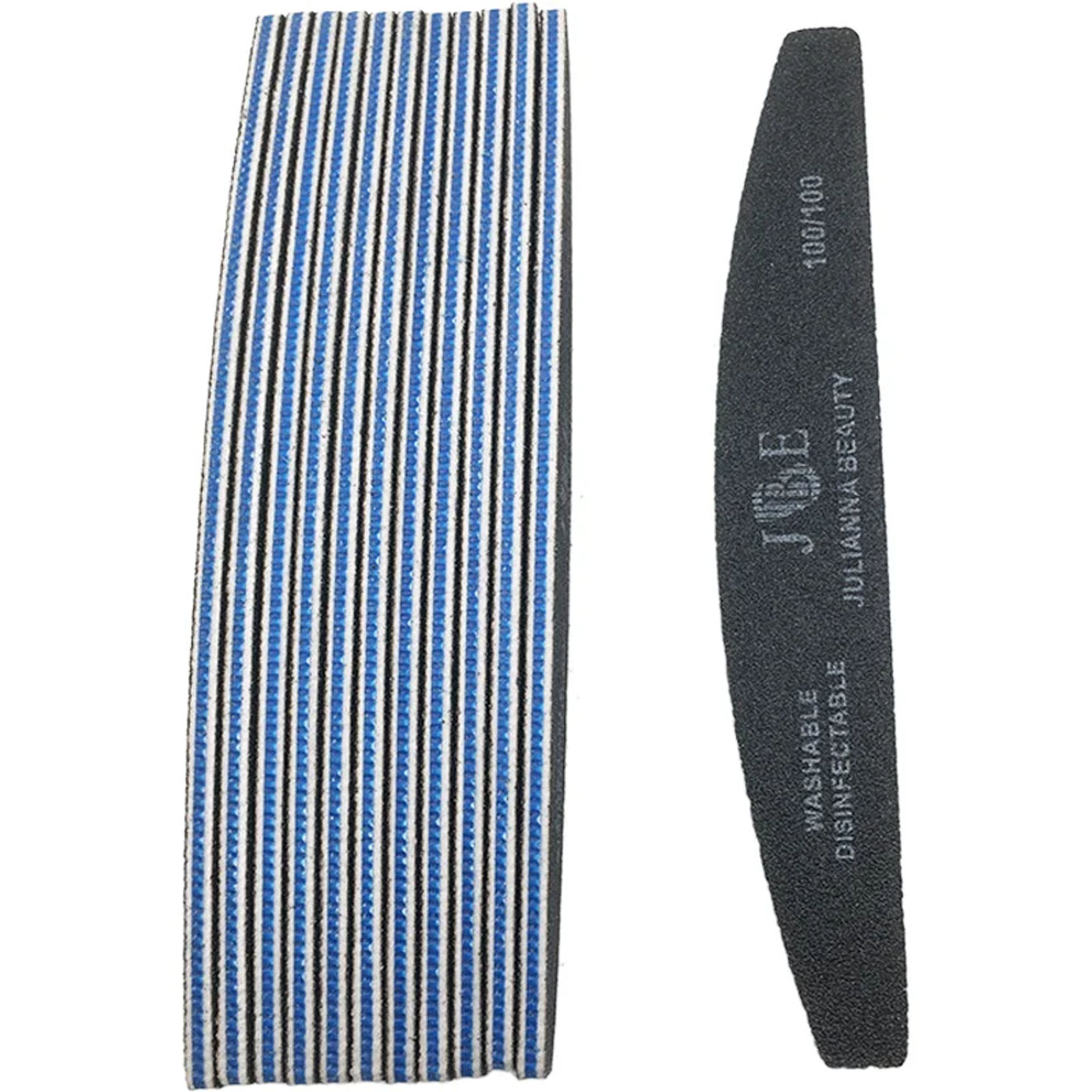 Description Picture 5 of item10 Pcs Professional Nail File 100 150 180 240 Grit Unhas De Gel Nail Files Sandpaper Moon Style Acrylic Nail File Art Tools