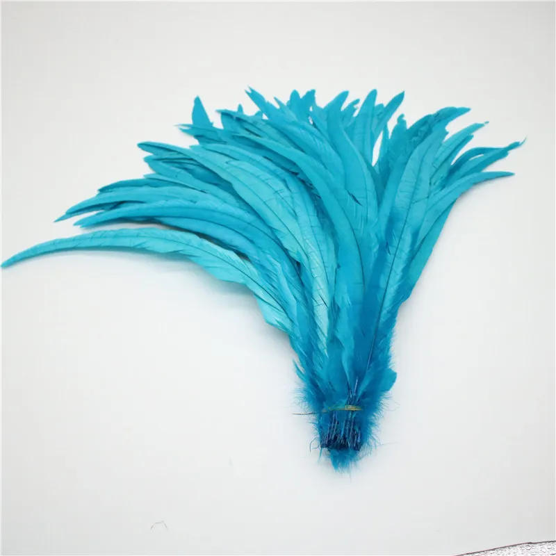 Description Picture 6 of itemBeatiful 50pcs Natural Cock Tail Feathers 25-40cm / 10-16inch Clothing Decoration Stage Performance Rooster Tail Feathers Plume