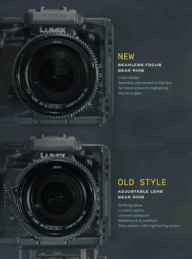 Description Picture 6 of itemTILTA Seamless Focus Gear Ring 360 Rotation Follow Focus Ring 46.5-90 For SLR DSLR Camera Accessories Tiltaing TA-FGR for SONY