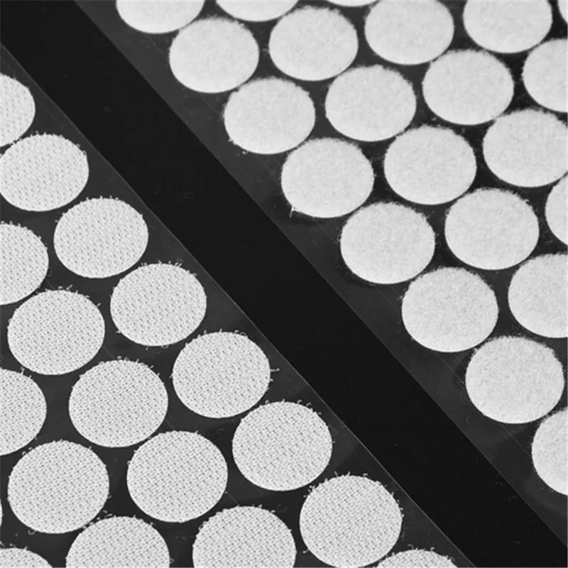 Description Picture 5 of item54pairs 10mm Self Adhesive Fastener Tape Dots Strong Glue Magic Sticker Disc White Black Round Coins Hook Loop