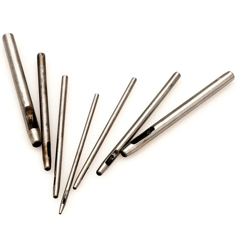 Description Picture 4 of item1/1.5/2/2.5/3/4/5mm Leathercraft Art Belt Wallet Sewing Punching Paper Printing DIY Handwork Round Hole Punch Tool Hollow Cutter