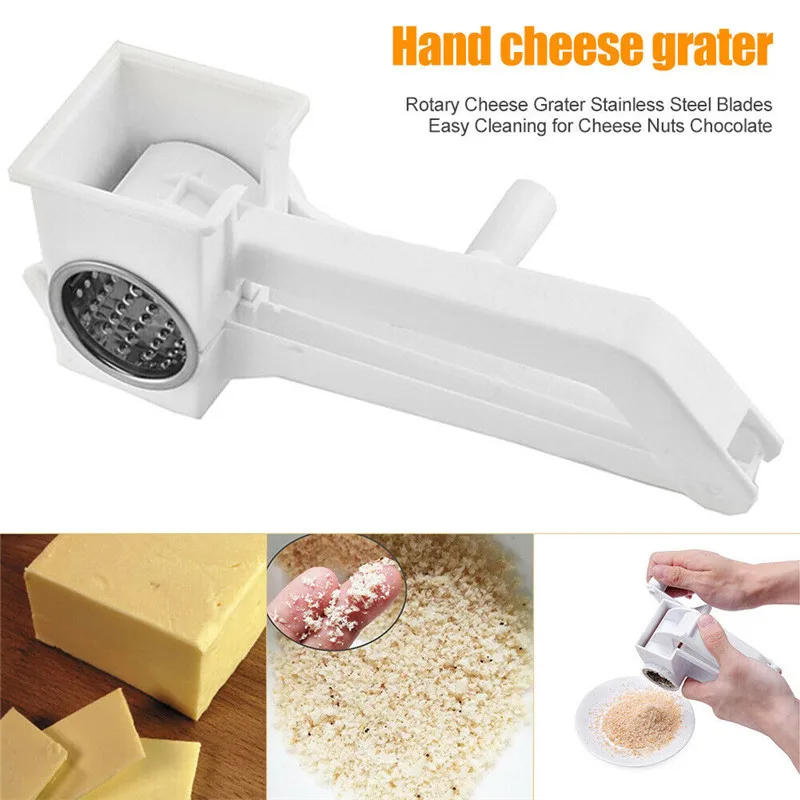 Description Picture 4 of item430 Stainless Steel+PP Cheese Grater Blade Kitchen Gadgets Chocolate Grater DIY Butter Food Mill Cheese Grater Slicer