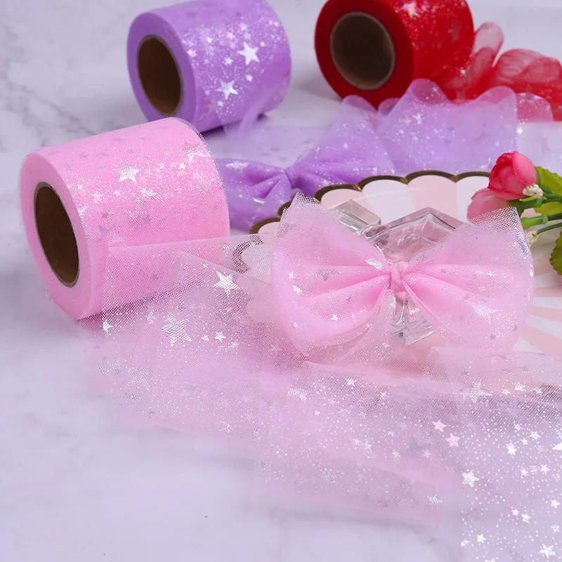Description Picture 5 of item60mm(5yards/lot) Illusory Rainbow Sequin Chiffon Organza Ribbon DIY Handmade Materials Wedding Party Gift Wrap Supplies