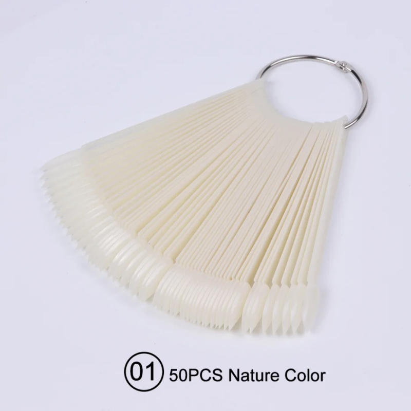Description Picture 4 of item32/50/160 Tips Clear Nail Swatches Color Card Display Chart Gel Polish Template Nail Art Sample Stand Acrylic Palette NFA23-1