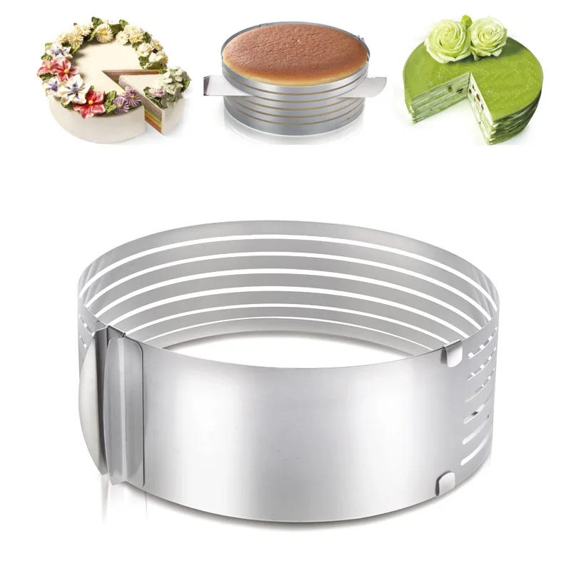 Description Picture 4 of item16-20cm DIY Adjustable Cake Cutter Slicer Mold Bakeware Cutter Cake Slicer Ring Baking Cake Tool Kitchen Baking Accessories