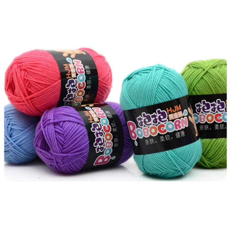 Description Picture 2 of item1Pcs Warm DIY Milk Cotton Yarn Baby Yarn For Knitting Children Hand Knitted Yarn Knit Blanket Crochet Knitting Supplies Yarn