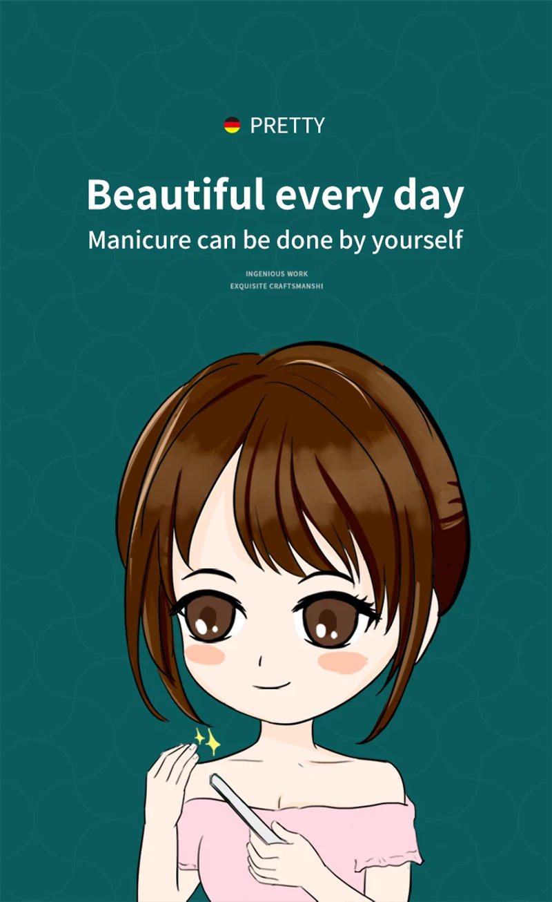 Description Picture 3 of itemMR.GREEN  Nano Glass Nail Files Professional Polishing Manicure Art Tool  Washable make nails brighten easily like nail polish