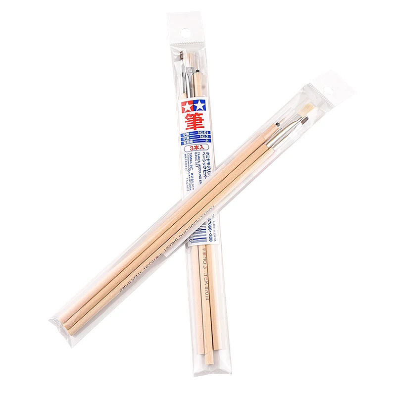 Description Picture 4 of itemTamiya 87066 Modeling Paint Brush Basic (3pcs) Set Craft Tool