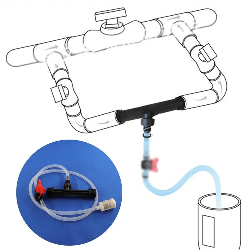 Description Picture 2 of item1/2"3/4"1"1.5" Irrigation Venturi Fertilizer Injector Kit Greenhouse Agriculture Liquid Fertilizer Usage Device Switch Filter