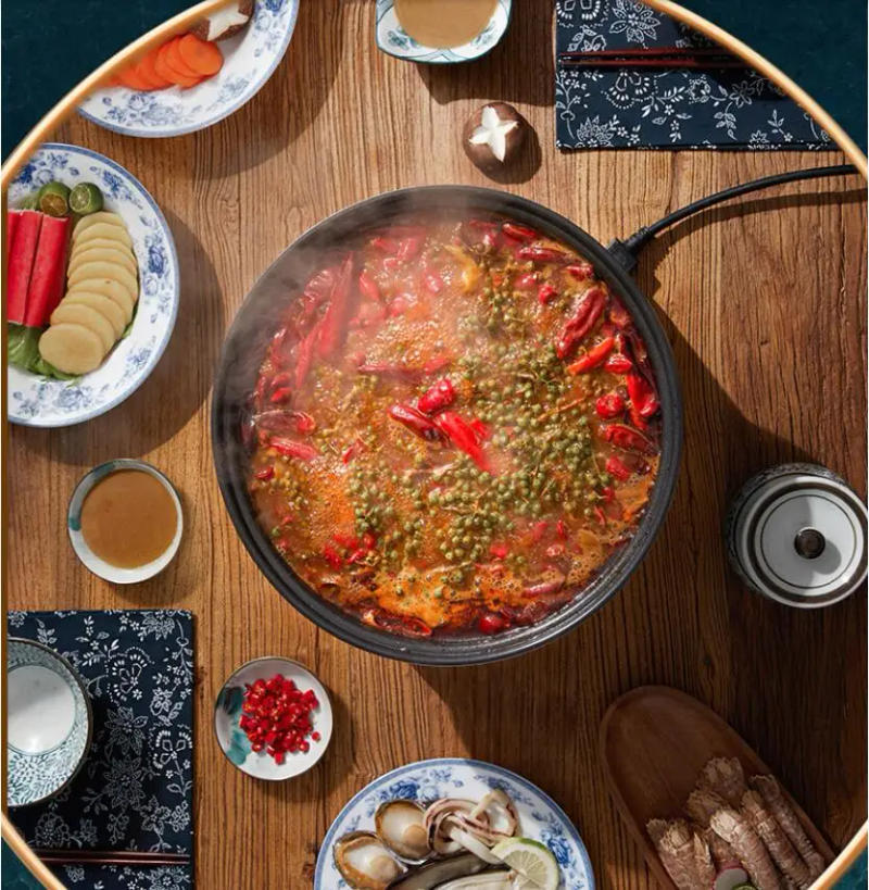 Description Picture 4 of item220V 4L Household Electric Hot Pot Non-Stick Multi Cooker Frying Pan Pot Portable Steaming Cooking Machine Wok