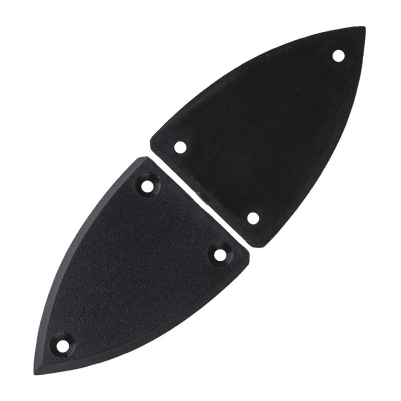 Description Picture 4 of item2 pcs Guitar Parts Triangle Truss Rod cover Black 1 layer 30mm x 45.5