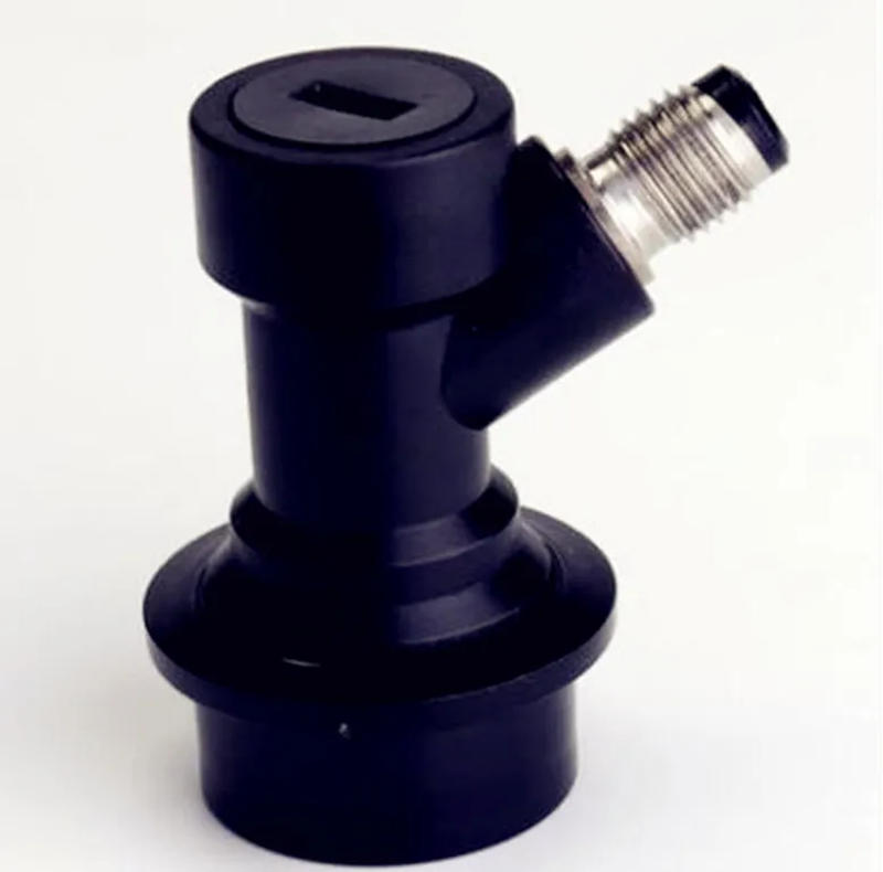 Description Picture 4 of item2pcs Homebrew Ball Lock Keg Disconnect Liquid Gas Barbed Fast Connectors with 1/4"Barb, Quick Disconnect Homebrew Coupler Parts