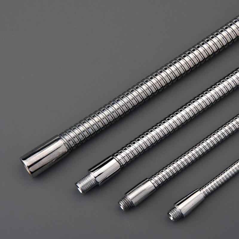 Description Picture 3 of itemM6/M8/M10/M12/M13/M15 Chrome Hose Metal Positioning Hose M8 M10 Male Metal Tooth Stereotyped Gooseneck Snake Tube 200/300/600mm