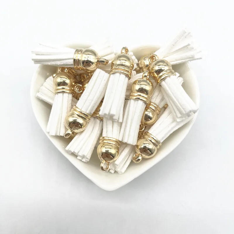 Description Picture 6 of itemNew 10pcs 38mm Leather Tassels Fringe Trim for Sewing Curtains Accessories DIY Keychain Straps Pendant Jewelry Earrings Findings