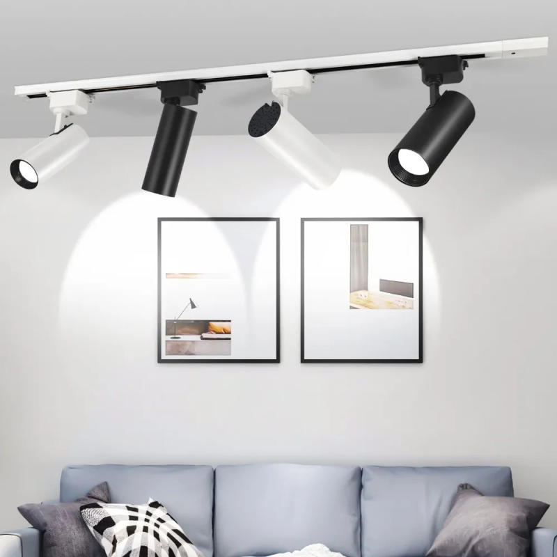 Description Picture 2 of item10W 20W 30W 40W LED Track Light Fixture COB Track Rail Spotlight Ceiling Rail Spot Lamp For Showroom Clothing Store Lighting