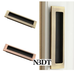 2Pcs/Lot Red Brushed Bronze Recessed Zinc Finger Cabinet Cupboard Pull Wardrobe Closet Sliding Door Flush Face-mount