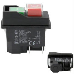 AC250V 16A Waterproof Electromagnetic Push Button switch 4Pin KJD17 220-240VUnder-voltage protection Starter Safety Switch