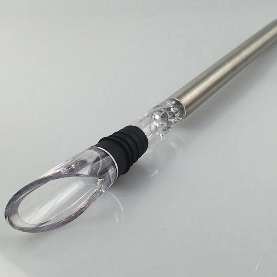 Description Picture 6 of itemIce Wine Chiller Rushed Ice Bucket Stainless Steel Barware Wine Pourer Bottle Stick Rapid Iceless Perfect Kitchen Bar Accessorie