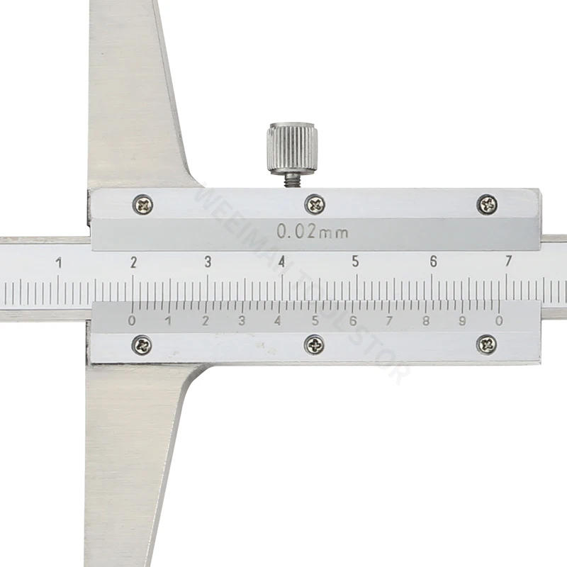 Description Picture 6 of itemDepth Gauge Vernier Caliper Metal Calipers Woodworking Tools Caliber Measuring Tool Steel Gauges Depth Measurement 150 200 300mm