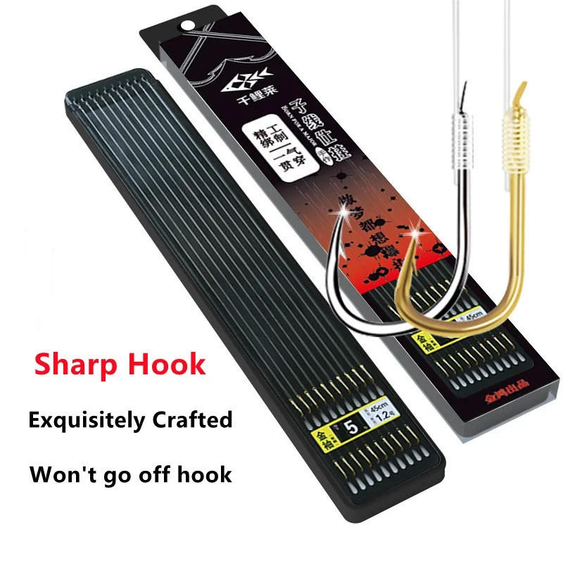 Description Picture 2 of item20 Hook /10 Pair Hook Bait New Fine Packaging Fishing Tackle Fishing Line Double Hook Manual Double Hook Fishing Tools
