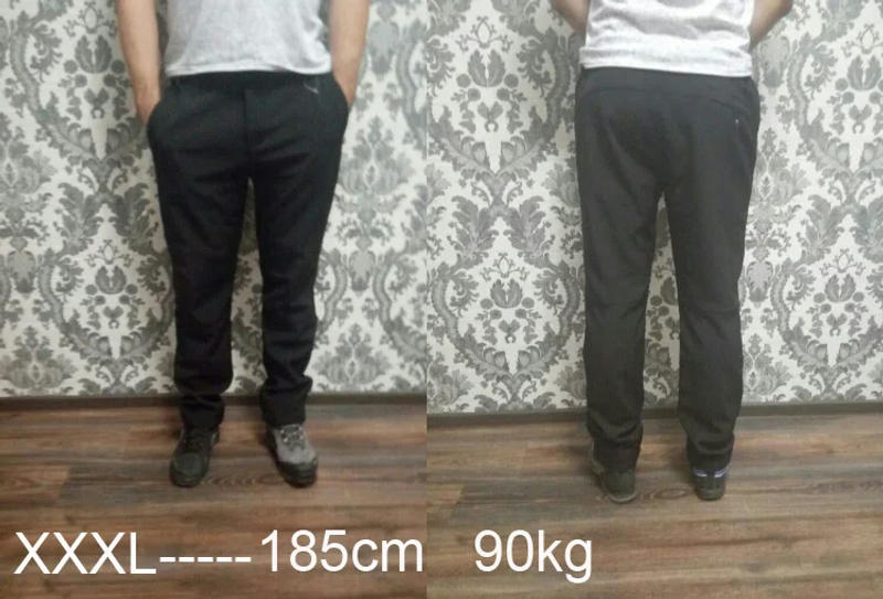 Description Picture 6 of itemTRVLWEGO Winter Men Camping Hiking Pants Travel Soft Shell Warm Waterproof Fleece Windproof Outdoor Skiing Trekking Trousers