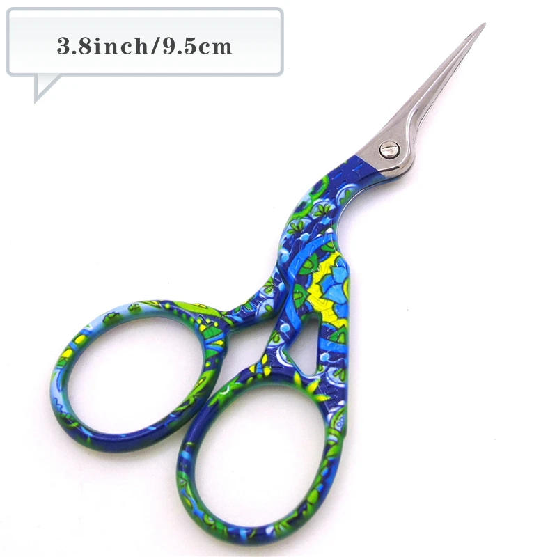 Description Picture 3 of itemCrane Mouth Scissors Retro Cross Stitch Antique Black Vintage Cute Small Sewing Scissor Fishing Thread Cutting DIY Fabric Shears