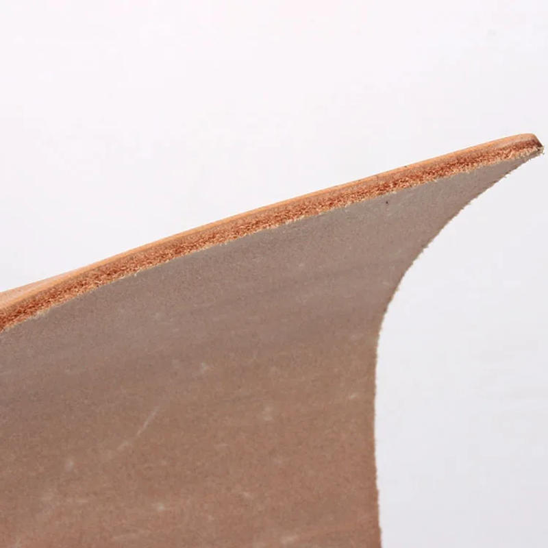 Description Picture 6 of item3mm Thick Genuine Leather Fabric Vintage Cowhide Vegetable Tanned Leather Crafts Real Cow Hide Tan Full Grain Pieces Strip