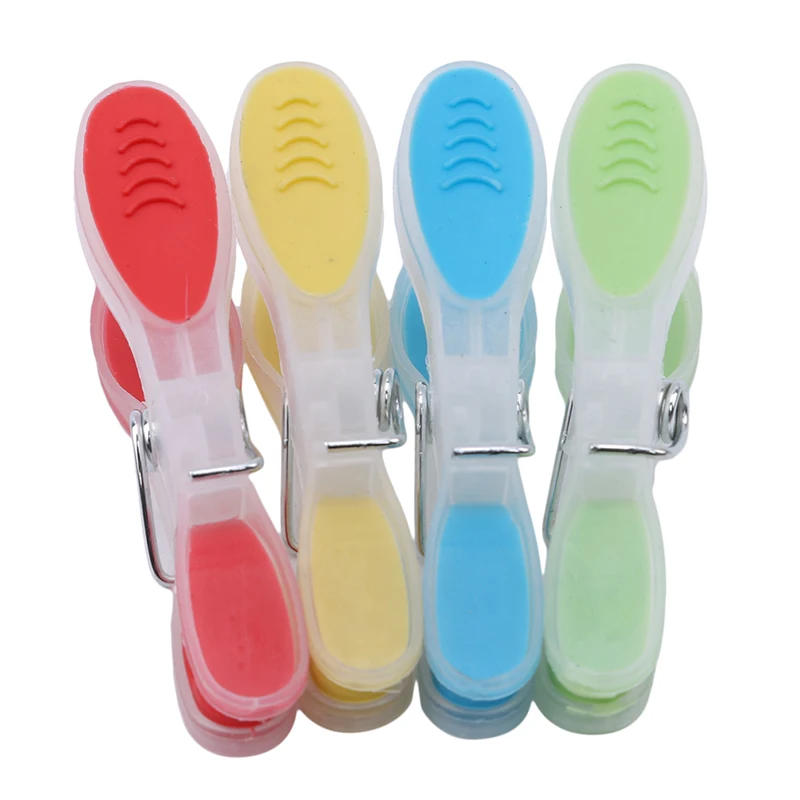 Description Picture 4 of item12pcs / Pack Soft Laundry Folder Small Drying Clip Plastic Clothespin Windproof Underwear Socks Drying Rack Clothespin