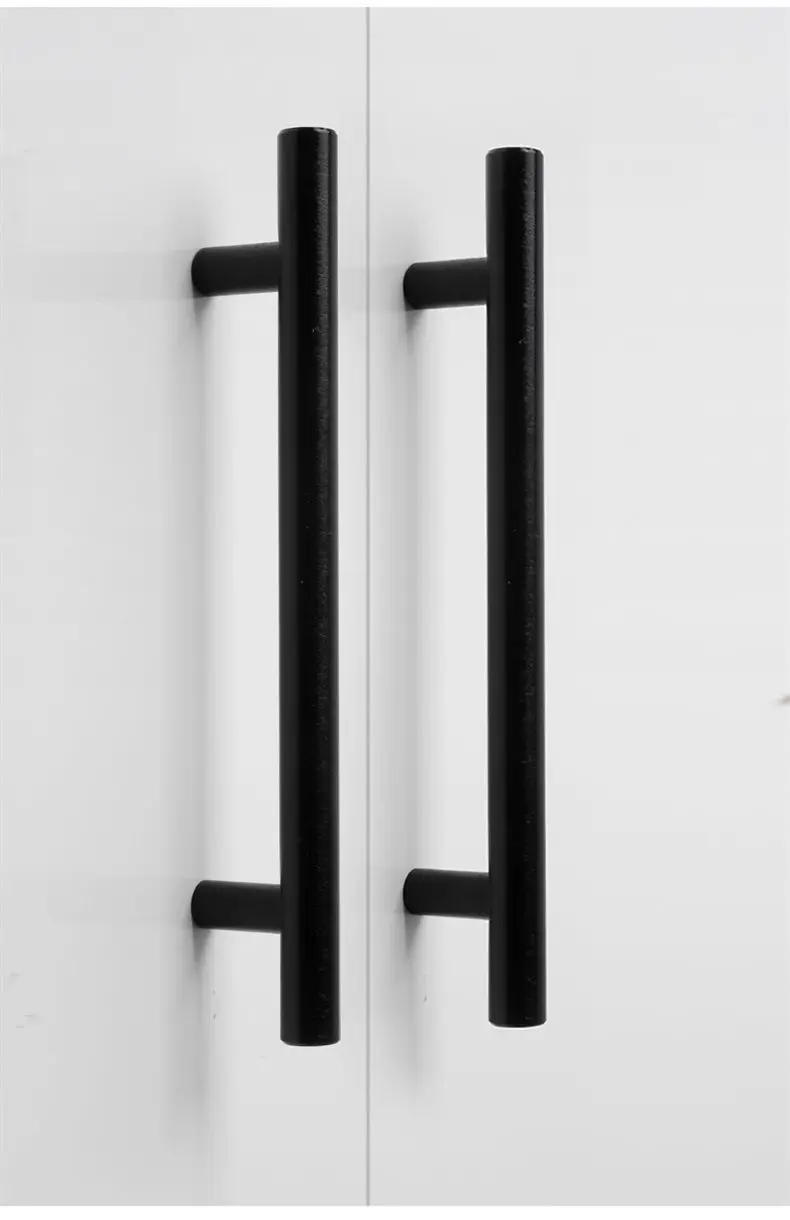 Description Picture 2 of itemMatt Black square Handle  Stainless Steel Cabinet handle Kitchen Door Knob Furniture Drawer Pull 2"~24"