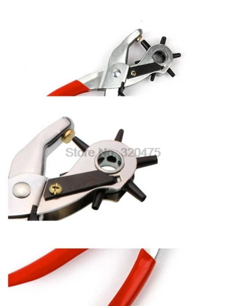 Description Picture 5 of itemDHL 200pcs high quality Leather Belt Hole Punch Plier Eyelet Puncher Revolve Sewing Machine Bag Setter Tool Strap leathercraft