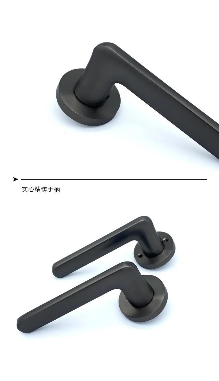 Description Picture 6 of itemZinc Alloy Handle Lock Indoor Door Lock Split Lock Wooden Door Silent Lock Body Door Lock Security Door  Door Lock