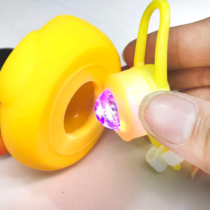 Description Picture 4 of itemIn Bulk Light Straps for Yellow Small Bike Duck Bicycle bell Duck Ducky Bicycle Airscrew Helmet Wind Motor Riding Lights Horn