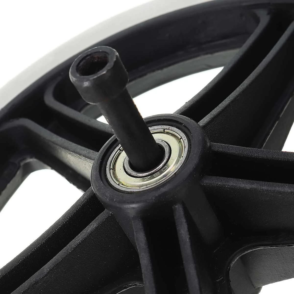 Description Picture 4 of item1pcs  8" Wheelchair Casters Small Cart Rollers Chair Wheels Accessories Grey Rubber Small Non Marking Wheelchair Wheel Replace