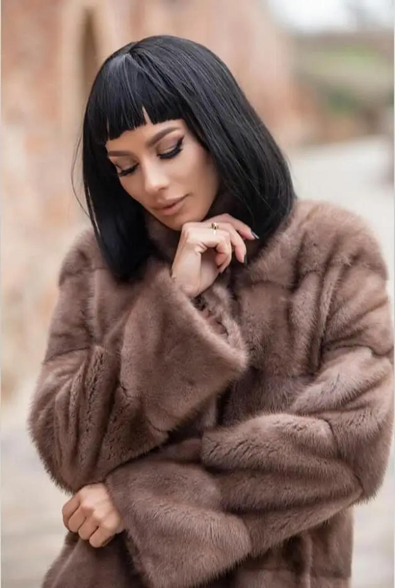 Description Picture 6 of itemGenuine Mink Fur Coat for Women, 100% Natural, Luxury, Real Mink Fur, Ladies Jackets, Oversize, Winter, New Arrival, 2021