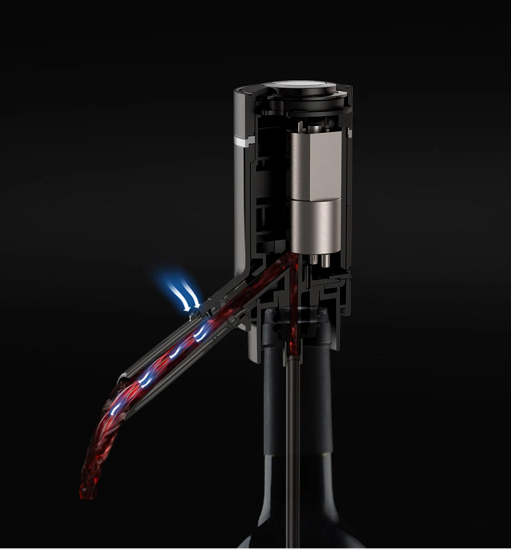 Description Picture 5 of itemElectric Wine Aerator Dispenser Bar Accessories One-touch Automatic Wine Decanter Pourer Wine Aeration for Party aerador vinho