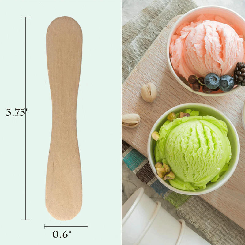 Description Picture 2 of item100pcs Personalized Wooden Flat Popsicle Sticks 3.5" Bow Tie Birthday Bridal Shower Craft Buffet Table Ice Cream Shoppe Grade A