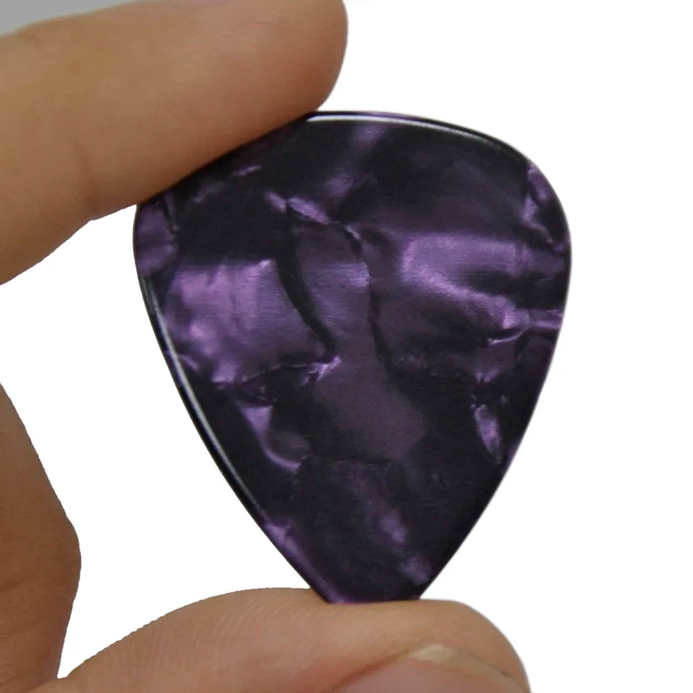 Description Picture 2 of itemLots of 50pcs Purple Pearl Celluloid Guitar Picks Plectrums 0.46mm 0.71mm 0.96mm 1.5mm