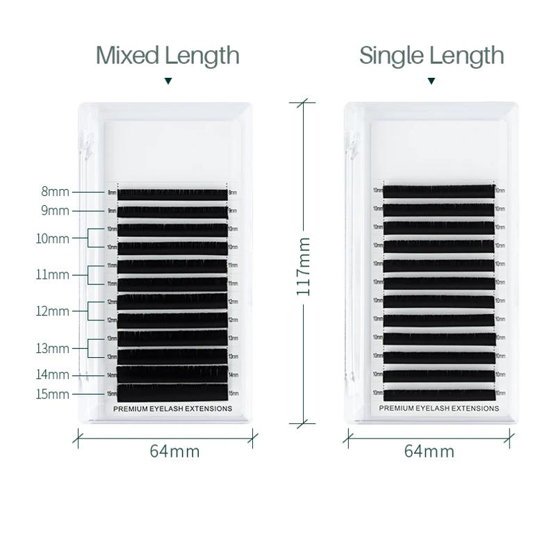 Description Picture 4 of itemH&L SINCE 1990 Flat Ellipse Eyelashes Maquiagem Split Tips Ellipse Shaped Natural Light Magnetic Eyelash Extension